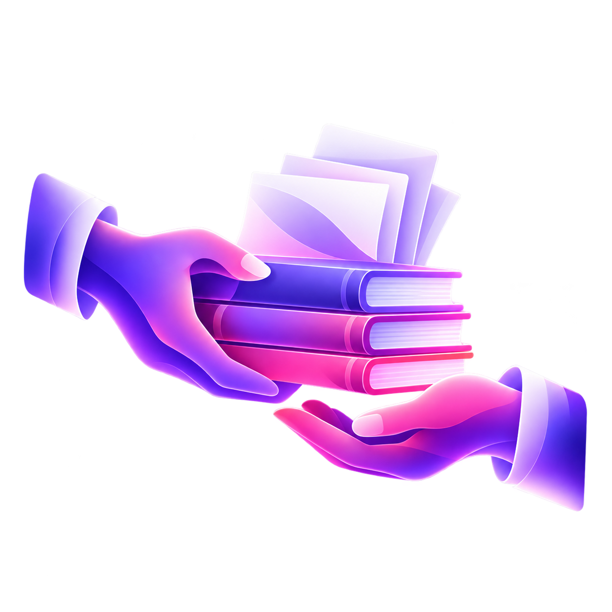 Illustration of an academic journal transfer
